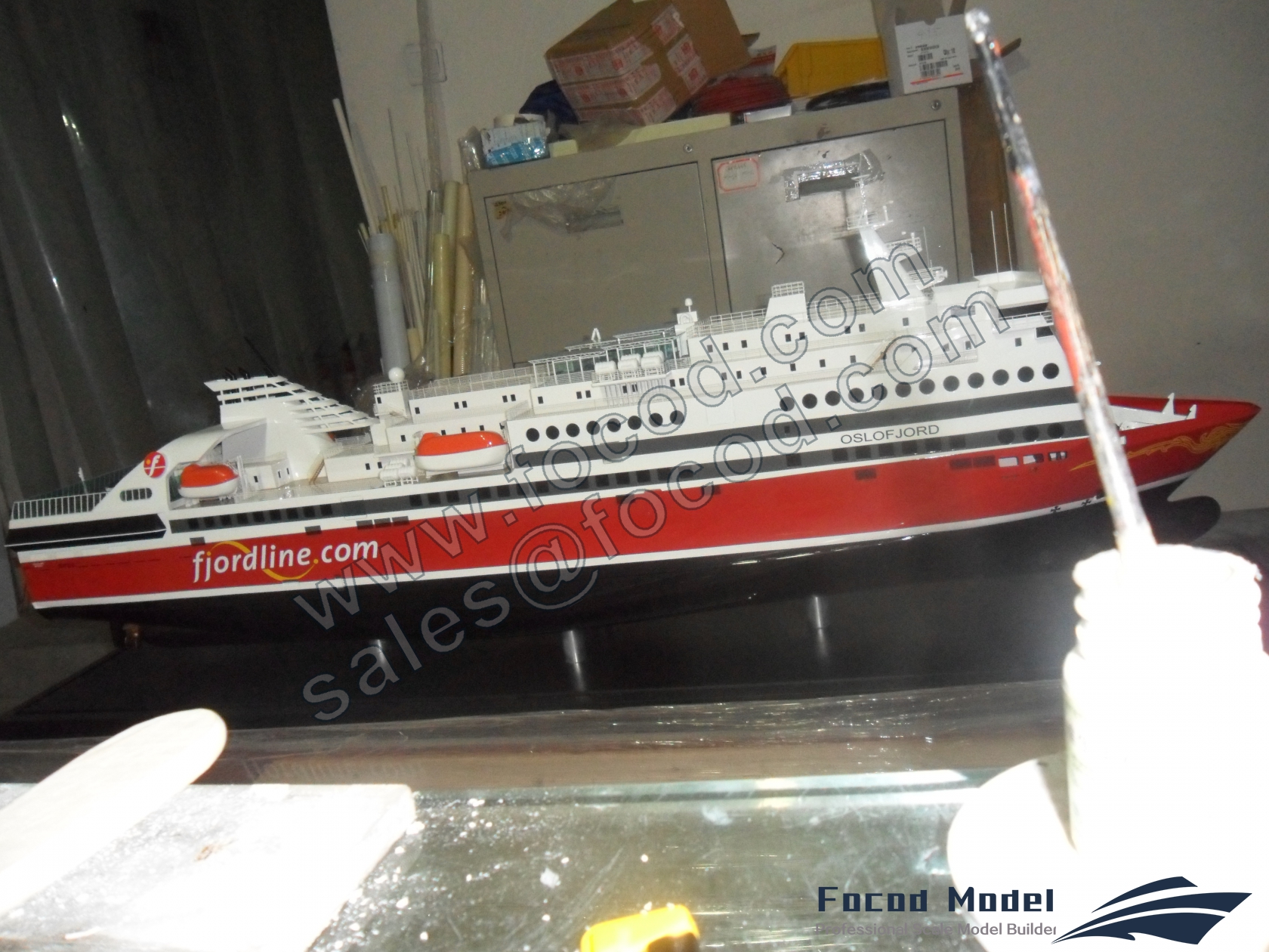 custom made model of 134m Ferry